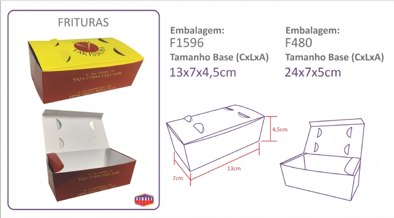 Embalagem para Fritura