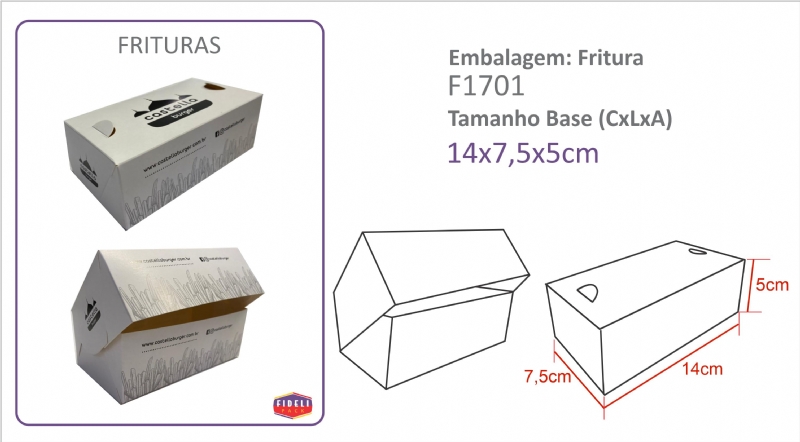 Embalagem para Fritura